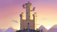 The Princess' castle at daybreak.