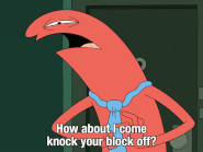 Allan threatening his landlord.