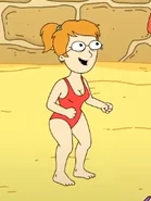 Zoey at the beach.