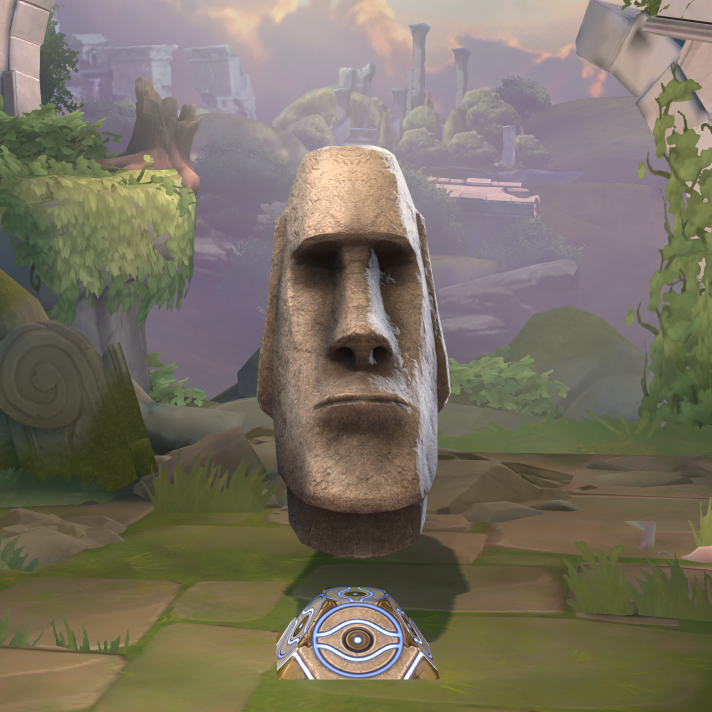 Moai statue in wii sports