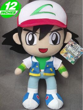 O pokemon-ash-ketchum-plush-doll-large-12-stuffed-anime-807c