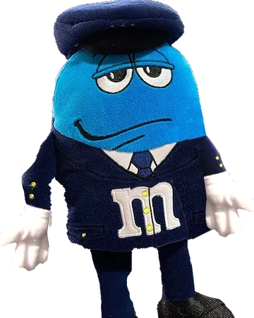 blue m&m plush