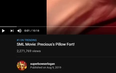 Precious's Pillow Fort! got #1 on trending in less than 24 hours.