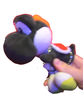 black yoshi doll