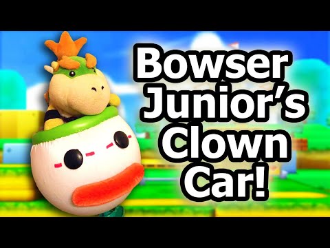 Bowser jr plush with clown car cheap