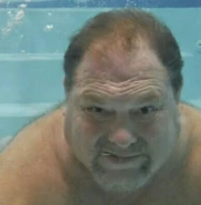 Kelly taking an underwater selfie