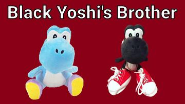 Black yoshi cheap plush sml