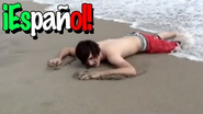 Thumbnail for "A LA DERIVA", featuring Anthony as the castaway.