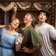 A preview of Michael as Peter Pan and Courtney and Damien as Wendy and John Darling[6]