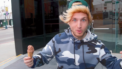 Logan Paul with ice cream