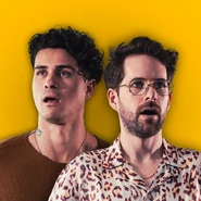 June 2023 - Present This avatar features Anthony and Ian on yellow background