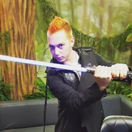 Lasercorn with his Laserhawk