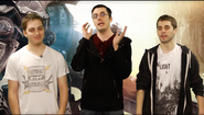 From left to right: Lasercorn (David Moss), Joven (Joshua Ovenshire) and Sohinki (Matthew Sohinki)