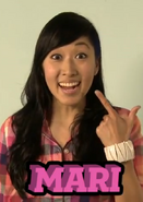 Mari's game card in the early days of Smosh Games