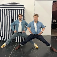 Shayne Topp with Ian Hecox in 2023