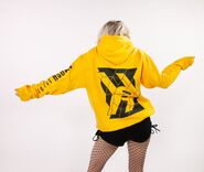 Courtney in a Classic Smosh Hoodie