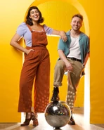 Shayne Topp with Amanda Lehan-Canto for Smosh Mouth in 2023