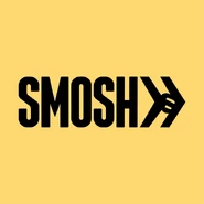 May 2019 - June 2023 This avatar features the Smosh wordmark in black with a yellow background.