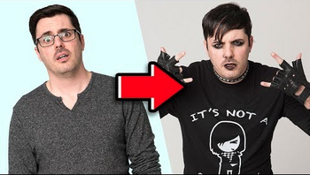 EMO MAKEUP TRANSFORMATION