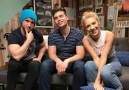 Shayne Topp with Damien Haas and Courtney Miller on the Show w /No Name