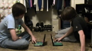 Ian and Anthony playing Battleship