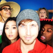 Shayne Topp with the Smosh Squad in 2015