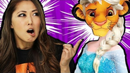 Mari and Simba (as Elsa) on the thumbnail of WHY FROZEN IS THE LION KING