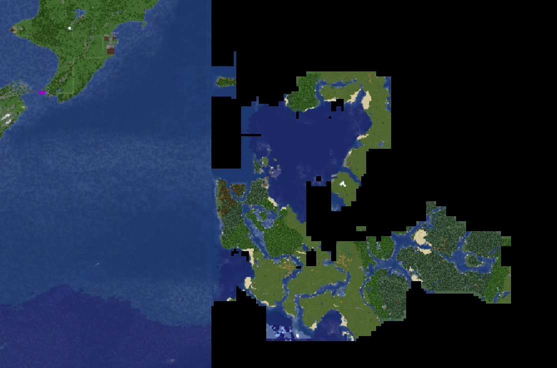 Earth in Minecraft: 1:500 Scale (PRIVATE) Minecraft Map