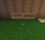 Woody signs