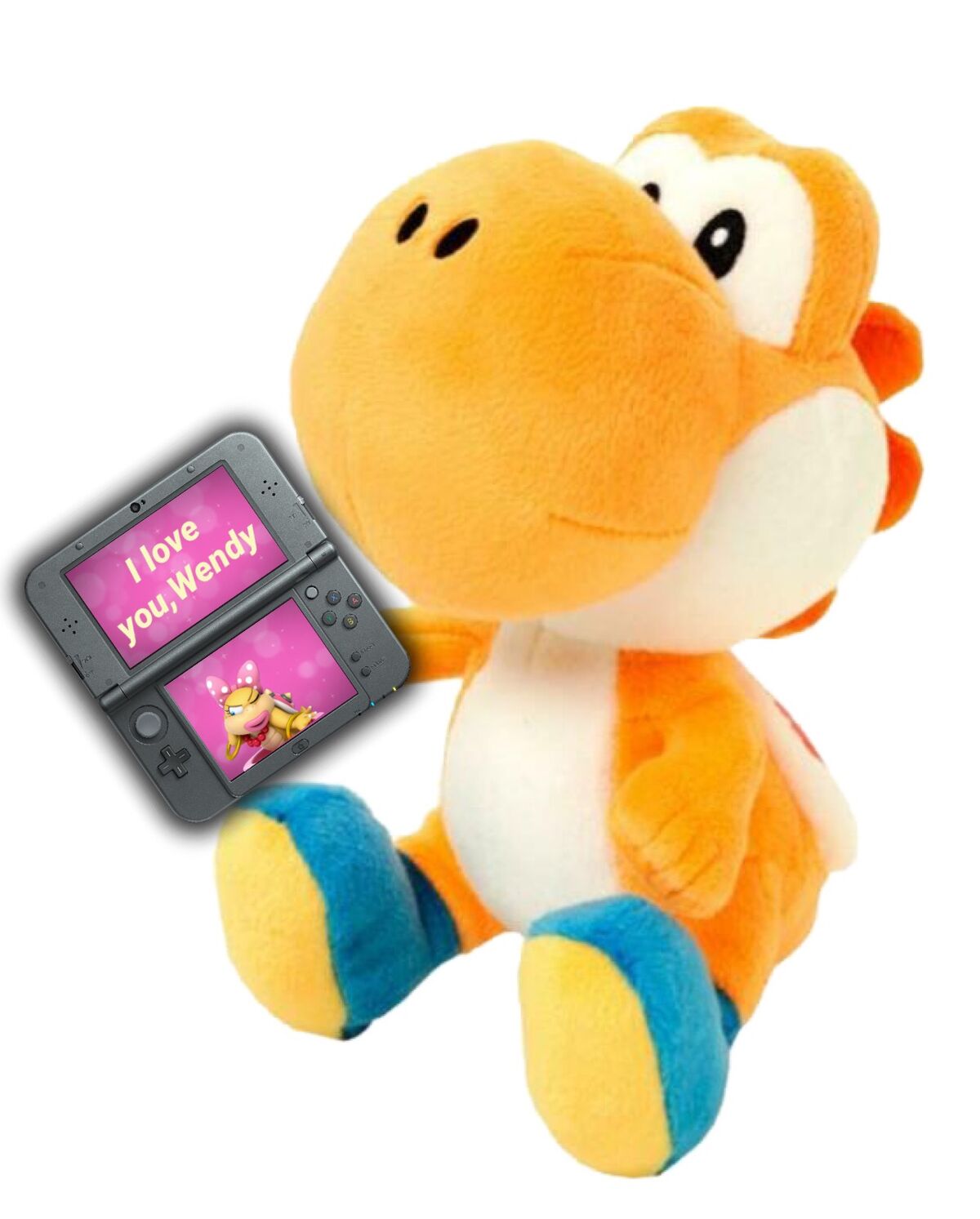Orange yoshi plush hotsell