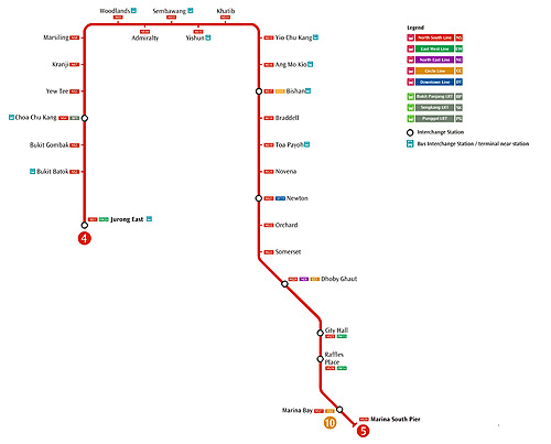 Red Line Mrt Map North South Line Mrt Stations | Smrt Stations Wiki | Fandom