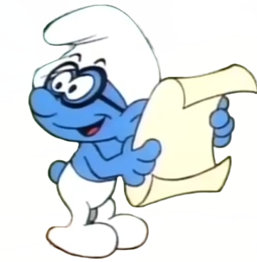 Smurf, Toys, Smurfs Smurfette Brainy Smurf