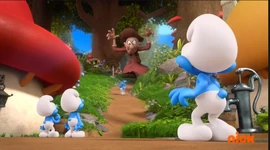 Smurf away! It's Gargamel's mom!