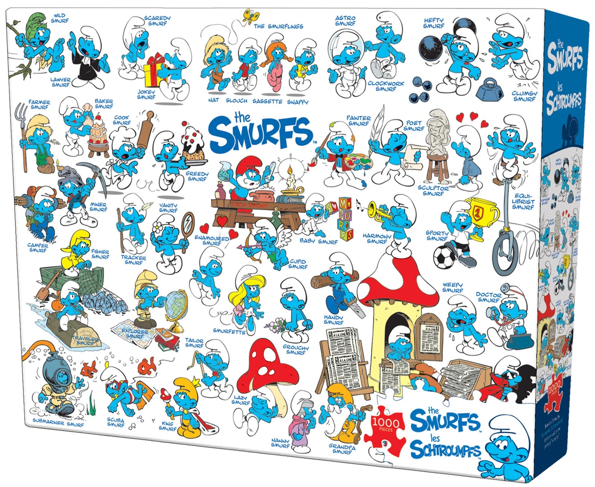 Cobble Hill The Smurfs Feeling Smurfy 1000 Piece Jigsaw Puzzle
