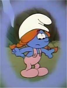  Smurfette Smurfs Smurf Girl Cartoon 80s Lapel Pin