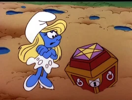 Smurfette With Long Life Stone Case