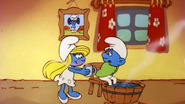 Smurfette and Weakling Smurf