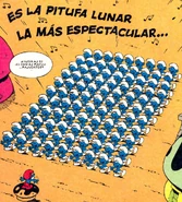 The Dance of the 100 Smurfs as seen in the comicbook story "The Hundredth Smurf".