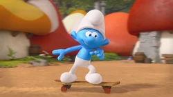 Jokey ride on a skateboard 