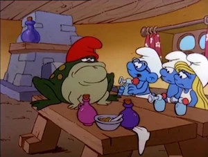 Oh dear! What will the Smurfs do to turn Papa back to his normal smurfy self?
