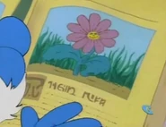 The entry in Papa Smurf's book about the Talking Flower (Ficus Solitarius)