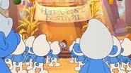 Smurfy11.jpg (49 KB) Papa Smurf begins the Harvest Festival