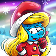 Christmas Smurfette Icon SV 2018