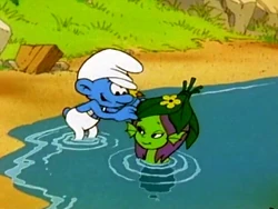 And so Handy Smurf has reunited with his long-lost sweetheart once more...