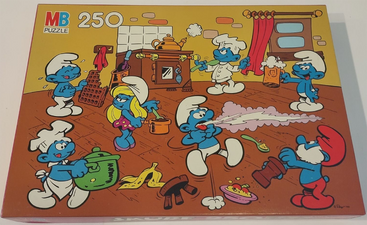 Milton Bradley Smurf Kitchen 250 Piece Puzzle Smurfs Wiki Fandom