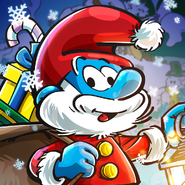 Christmas Papa Smurf Icon SV 2019