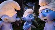 Panicky between Hefty and Clumsy in Smurfy Hollow.jpg (85 KB) Panicky: "It's even scarier out there, too."