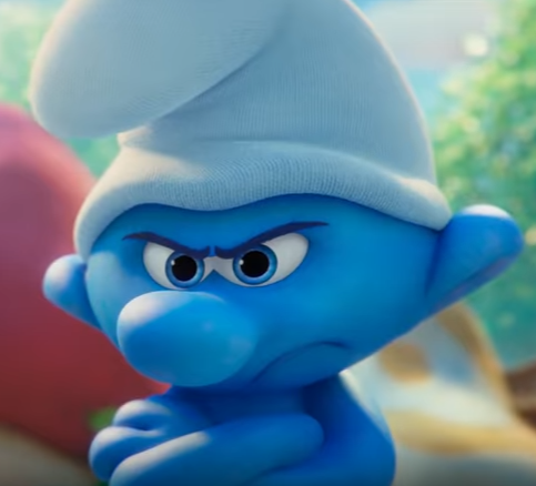 smurfette and grouchy smurf