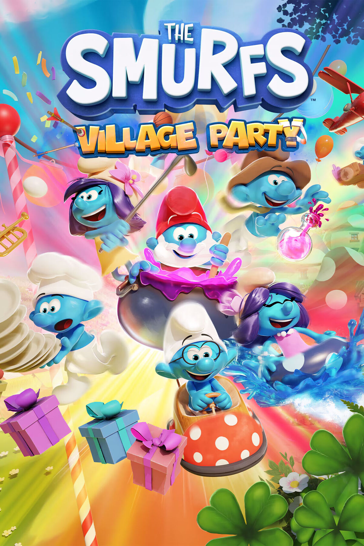 [新品未開封 シュリンク付き]The Smurfs: Village Party The Smurfs Village Party Nintendo Switch - Best Buy