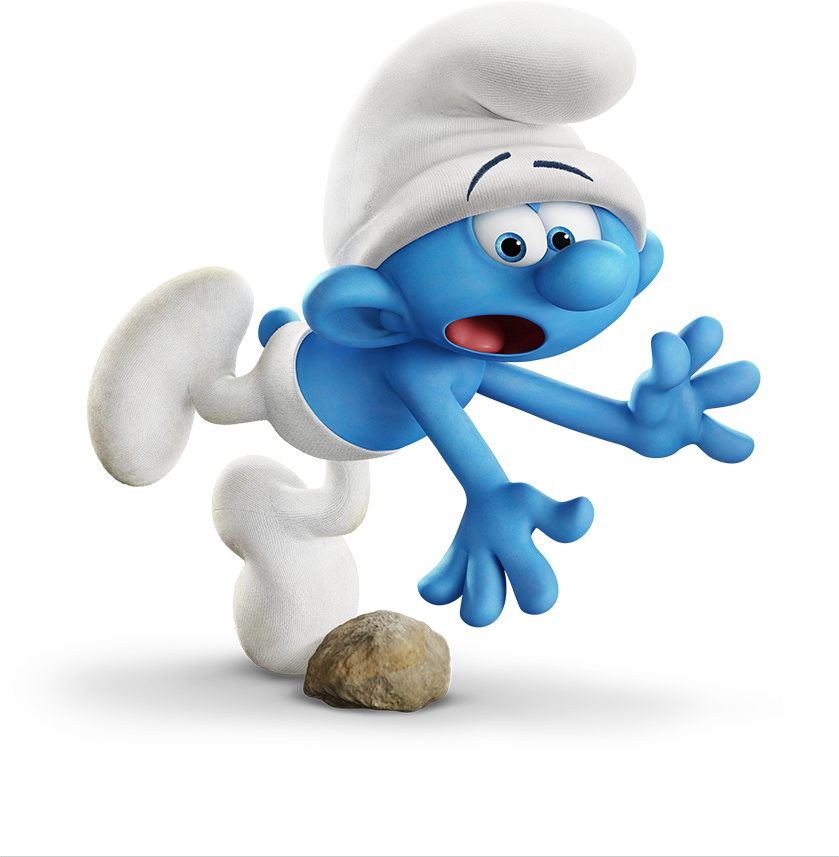  Smurfs Movie Clumsy, Baker, Smurfette & Brainy